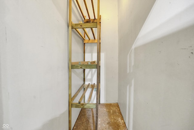 interior space with concrete floors