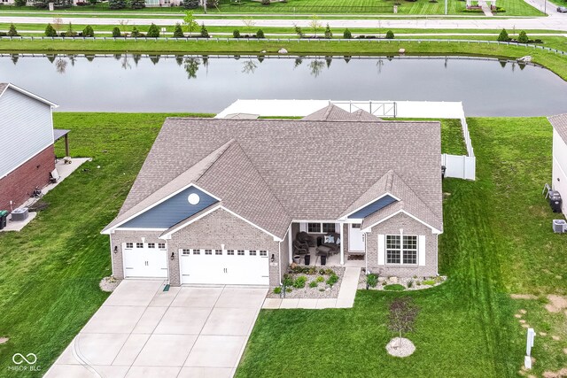 89 Kinnick Dr, Greenwood, IN 46143 - view of subject property with a nearby body of water