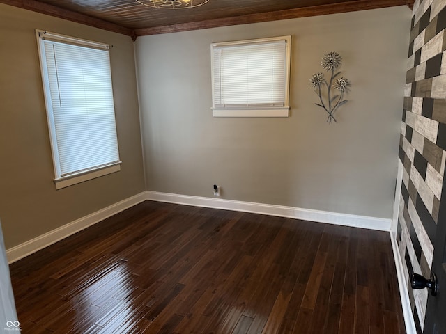 3720 W 16th St, Indianapolis, IN 46222 - unfurnished room with baseboards and dark wood finished floors