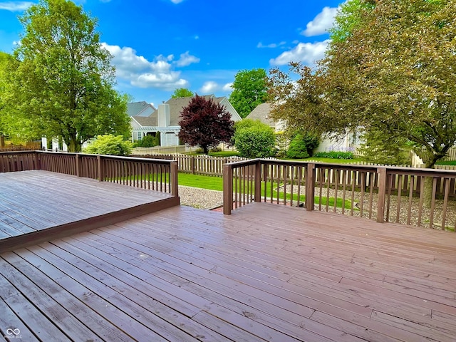 deck with fence