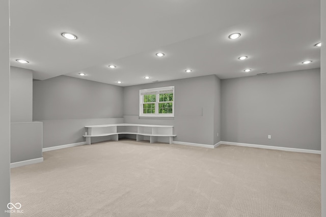 888 Westcreek Dr, Columbus, IN 47201 - spare room with light carpet and recessed lighting