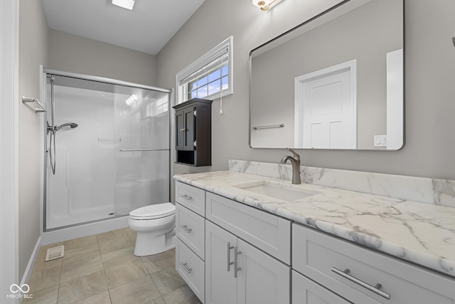 888 Westcreek Dr, Columbus, IN 47201 - full bath with vanity and a shower stall