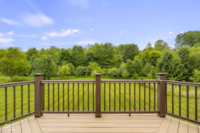 888 Westcreek Dr, Columbus, IN 47201 - wooden terrace with a lawn