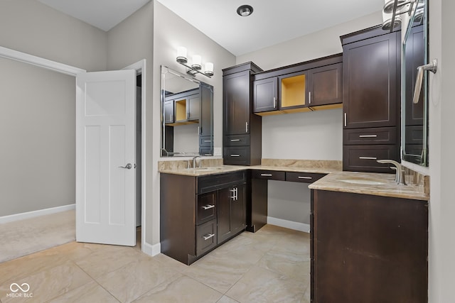888 Westcreek Dr, Columbus, IN 47201 - full bath with vanity and baseboards
