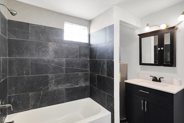full bath with bathtub / shower combination and vanity