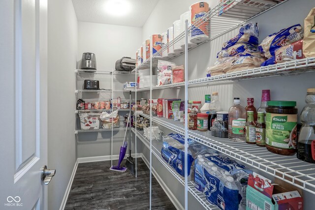 view of storage area