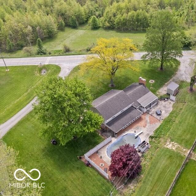 view from above of property