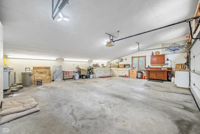 7753 Ivy Dr, Nineveh, IN 46164 - garage with a workshop area and a garage door opener