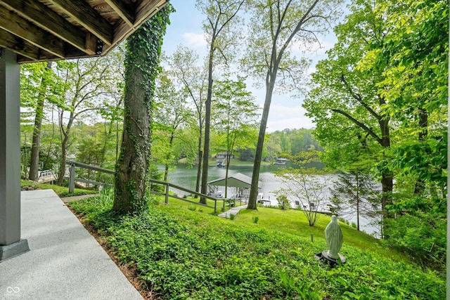 7753 Ivy Dr, Nineveh, IN 46164 - water view with a tree filled landscape