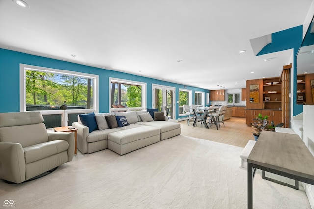 7753 Ivy Dr, Nineveh, IN 46164 - living area with recessed lighting and light wood-style flooring
