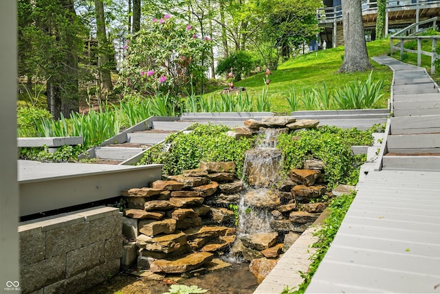 7753 Ivy Dr, Nineveh, IN 46164 - view of yard with stairway