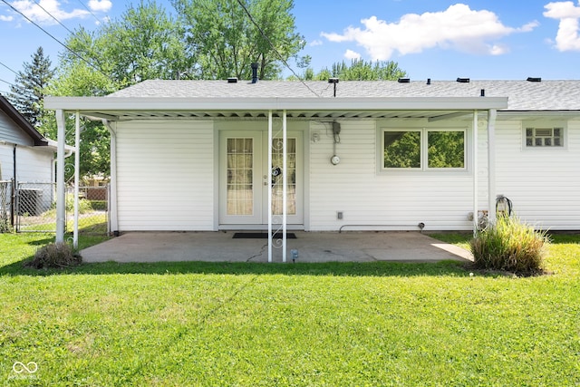 back of house featuring a patio