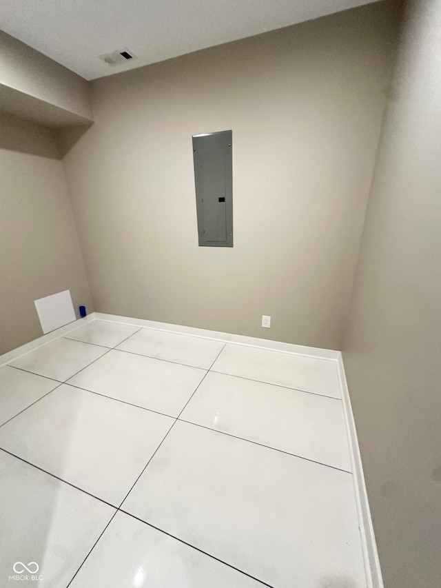 337 N Beville Ave, Indianapolis, IN 46201 - washroom featuring electric panel and tile patterned flooring