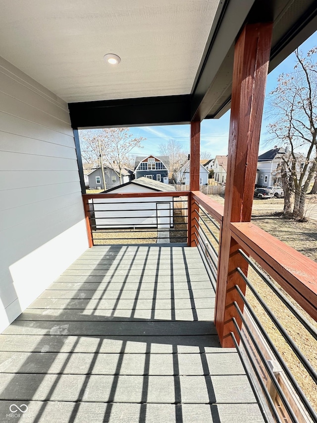 337 N Beville Ave, Indianapolis, IN 46201 - deck with a residential view