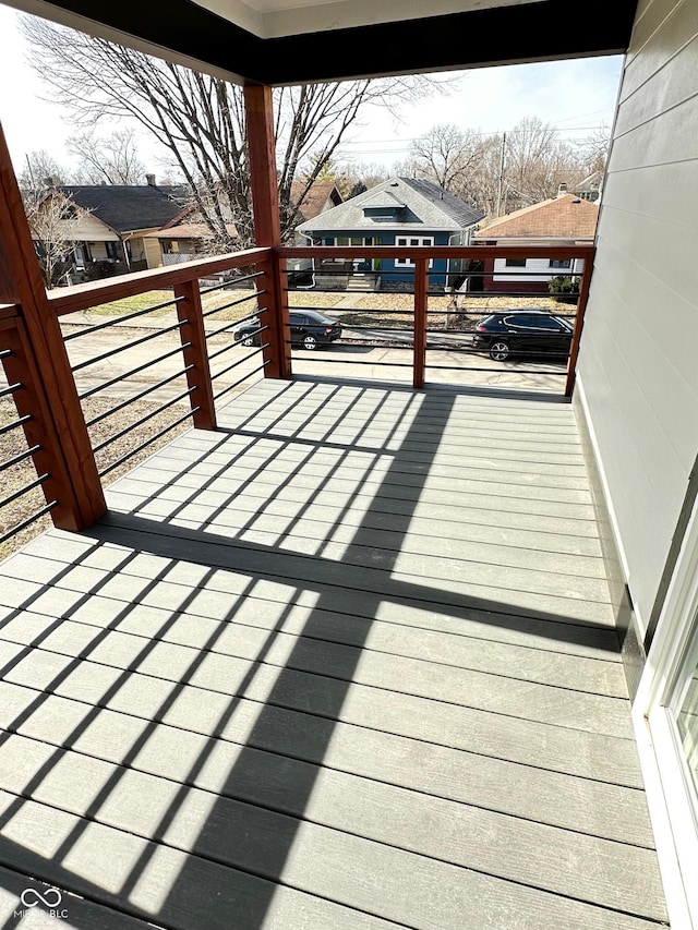 337 N Beville Ave, Indianapolis, IN 46201 - view of wooden terrace