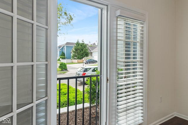 detailed view of baseboards
