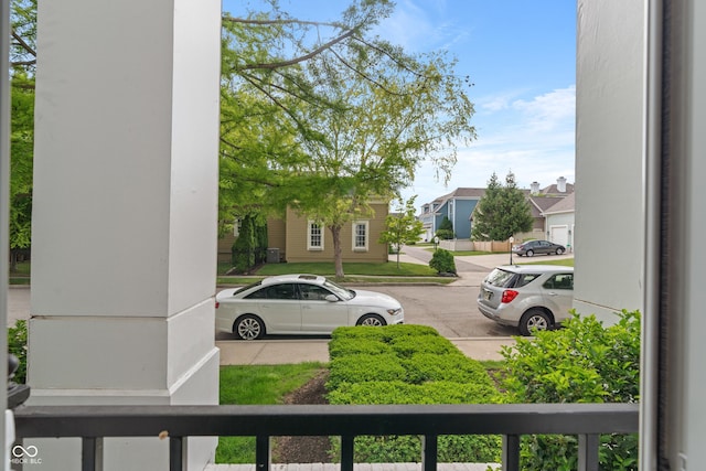 view of yard with a residential view