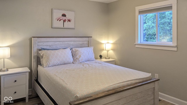 3436 Garden Ave, Indianapolis, IN 46222 - bedroom with wood finished floors and baseboards