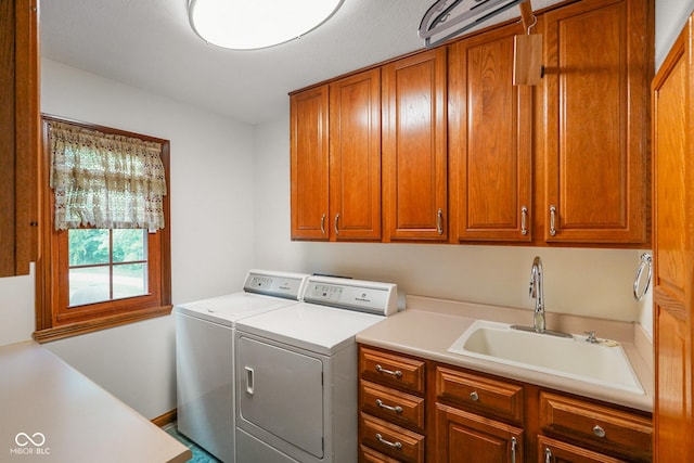 2508 Indian Creek Rd, Trafalgar, IN 46181 - laundry room featuring washer and clothes dryer and cabinet space