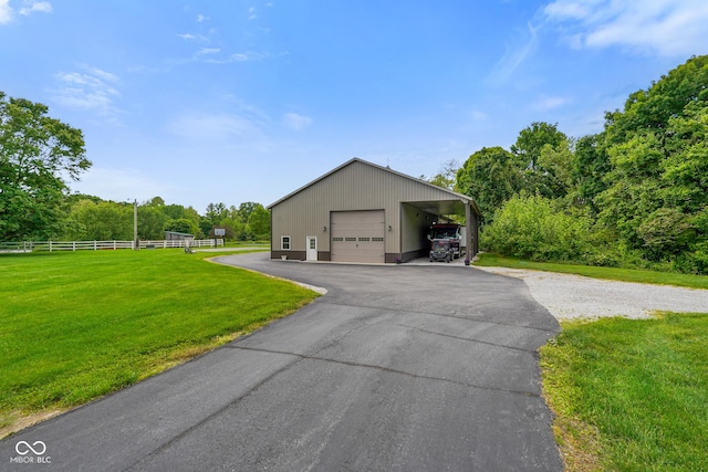 2508 Indian Creek Rd, Trafalgar, IN 46181 - garage featuring a detached garage and driveway