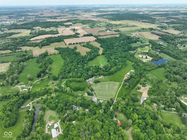 2508 Indian Creek Rd, Trafalgar, IN 46181 - view of property location with a large body of water and rural landscape