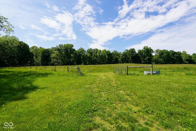 2508 Indian Creek Rd, Trafalgar, IN 46181 - view of yard with a rural view