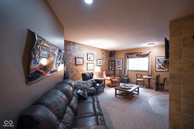 2508 Indian Creek Rd, Trafalgar, IN 46181 - carpeted living area with baseboards