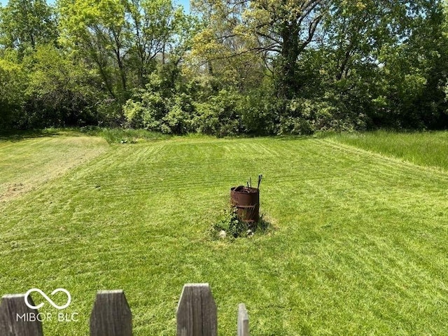 view of green lawn