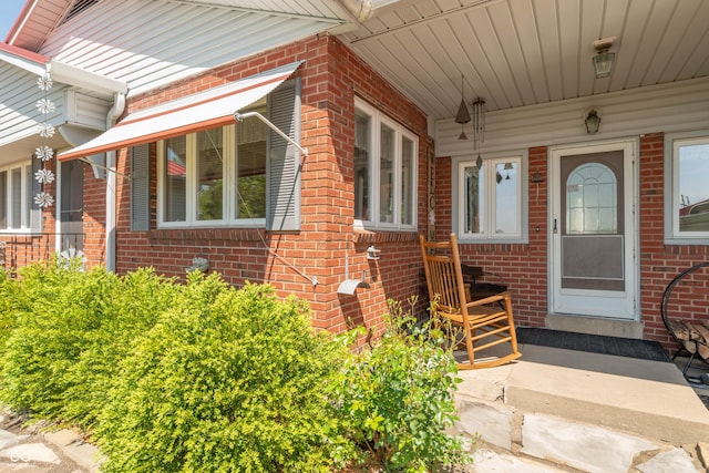 295 Maple Turn Rd, Martinsville, IN 46151 - entrance to property featuring brick siding and a porch