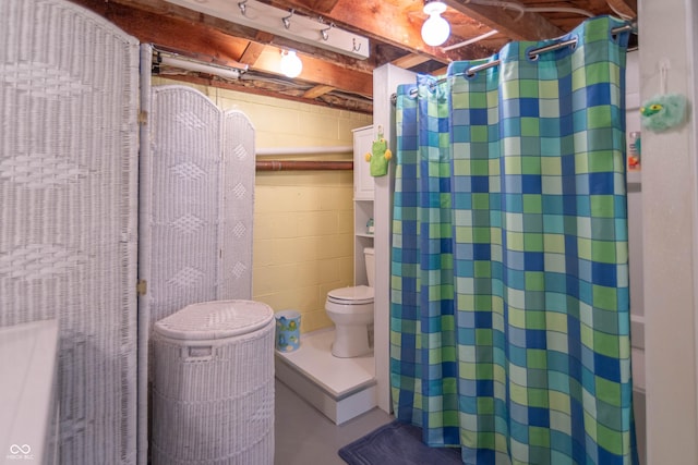 295 Maple Turn Rd, Martinsville, IN 46151 - full bathroom with a shower with curtain and toilet