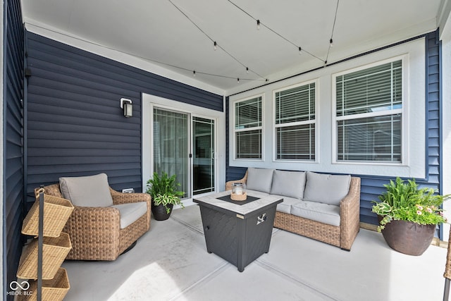 2542 Barstow Dr, Whitestown, IN 46075 - view of patio with an outdoor living space