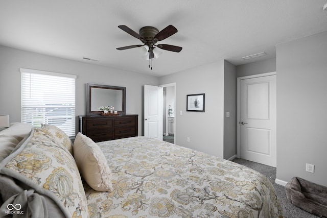 2542 Barstow Dr, Whitestown, IN 46075 - carpeted bedroom featuring baseboards and ceiling fan