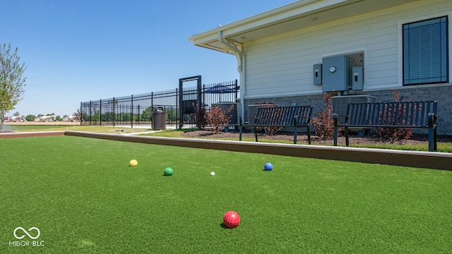 2542 Barstow Dr, Whitestown, IN 46075 - view of home's community with a game area and fence