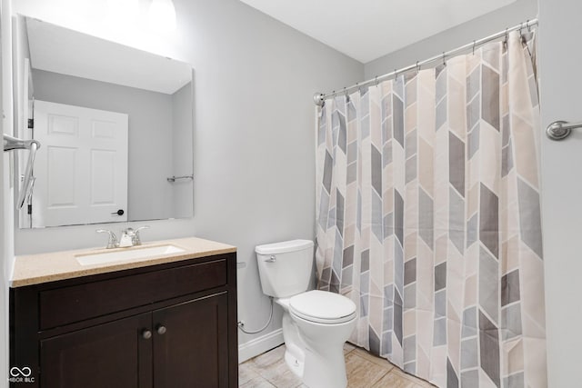 10602 Fall Rd, Fishers, IN 46037 - bathroom featuring vanity, toilet, and a shower with shower curtain