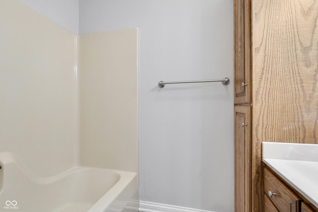 10602 Fall Rd, Fishers, IN 46037 - bathroom featuring vanity, a tub, and a shower