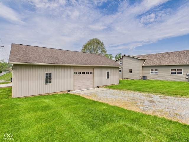 garage with driveway