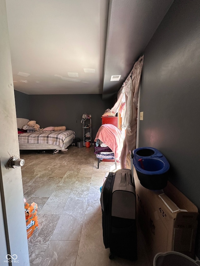 6432 Commons Dr, Indianapolis, IN 46254 - bedroom with stone finish floors
