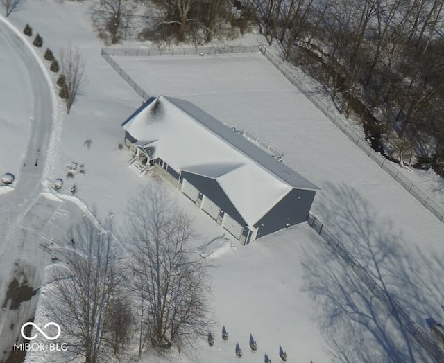5415 S Chalmers Ct, Bloomington, IN 47403 - view of snowy aerial view