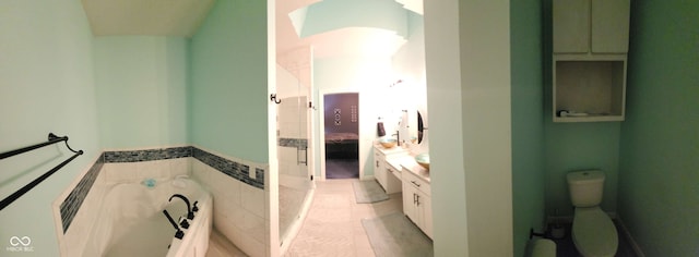 5415 S Chalmers Ct, Bloomington, IN 47403 - bathroom featuring vanity, a garden tub, toilet, and ensuite bath