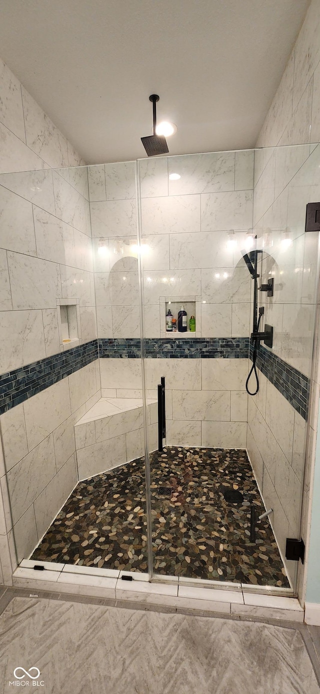 5415 S Chalmers Ct, Bloomington, IN 47403 - bathroom featuring a stall shower