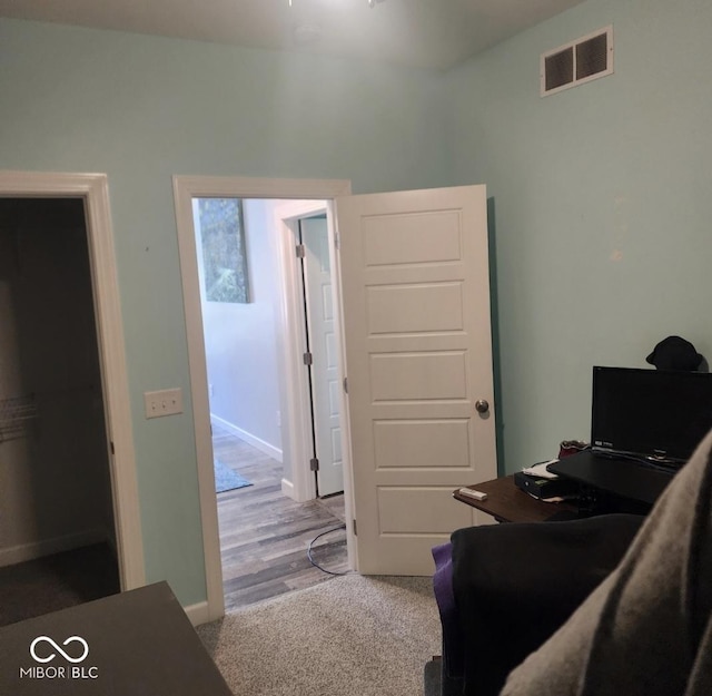 5415 S Chalmers Ct, Bloomington, IN 47403 - office area with baseboards and carpet flooring