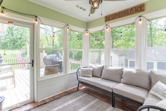 1409 S Northview Dr, Martinsville, IN 46151 - sunroom / solarium with wood finished floors