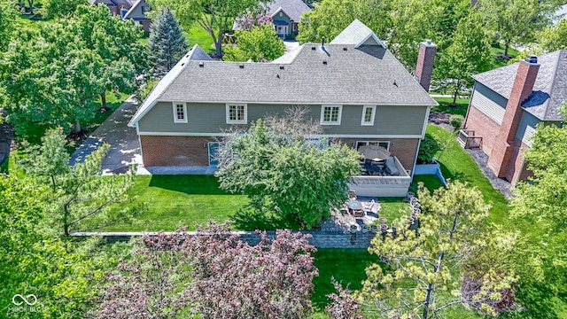 view from above of property