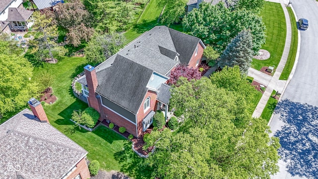 aerial view of property and surrounding area