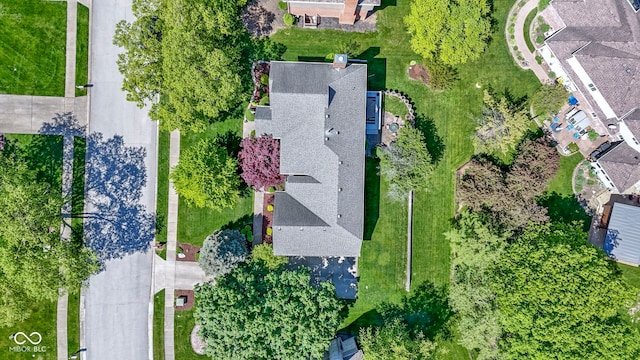 aerial view of residential area