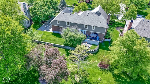 aerial view of property and surrounding area
