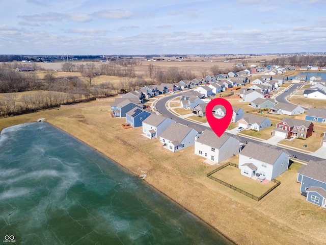 6903 Aster Dr, Pendleton, IN 46064 - aerial view of residential area featuring a nearby body of water