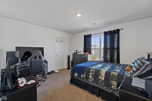 6903 Aster Dr, Pendleton, IN 46064 - carpeted bedroom with an office area