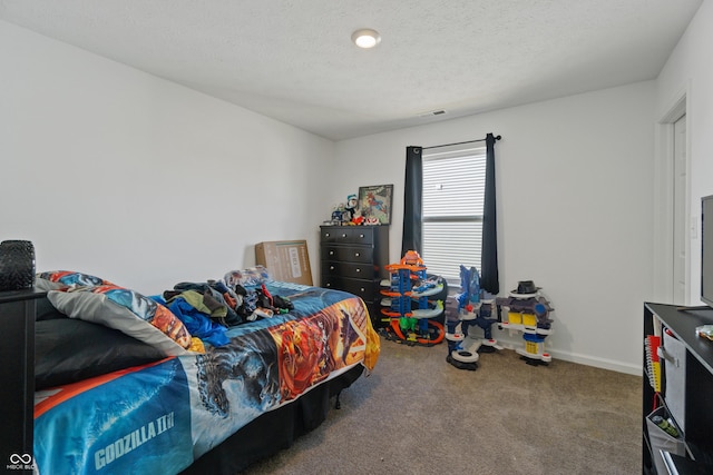6903 Aster Dr, Pendleton, IN 46064 - bedroom with carpet flooring and a textured ceiling