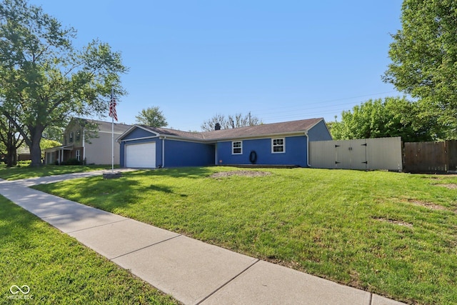ranch-style home with driveway and stucco siding